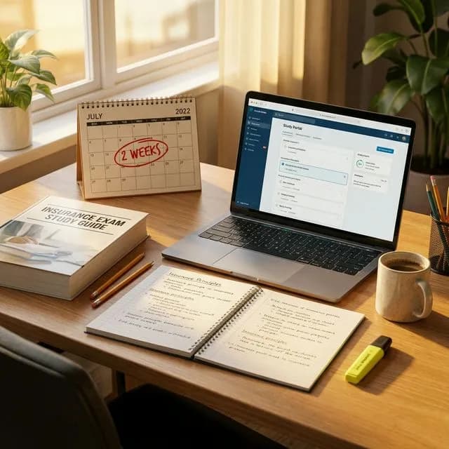 How to Study for Your Insurance Exam in 2 Weeks: A Day-by-Day Plan