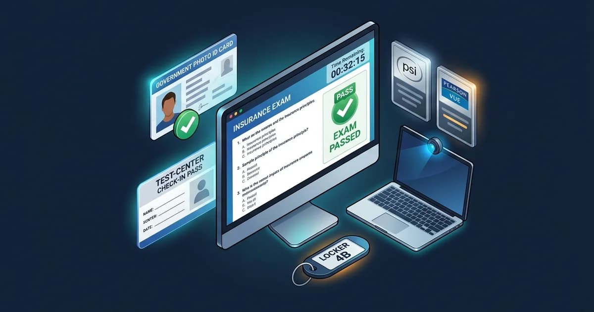 Insurance Exam Test-Day Guide: PSI vs. Pearson VUE, IDs, Scoring and Remote Testing (2026)