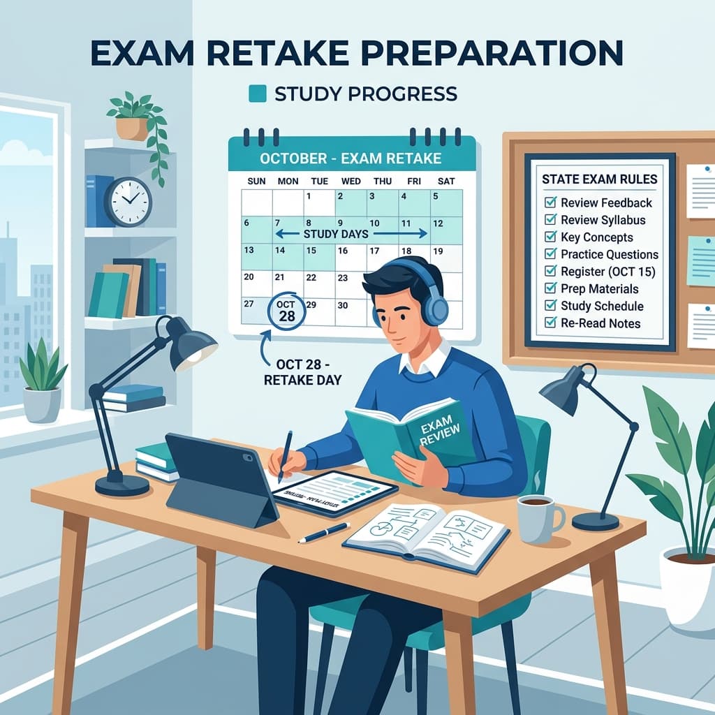 What Happens If You Fail the Insurance Exam? (State Rules & Retake Guide)